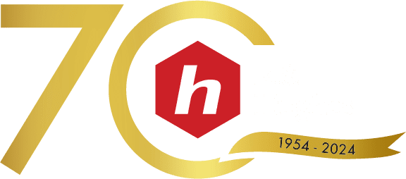 RS Hughes 70th Anniversary Logo