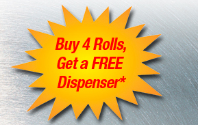 Buy 4 rolls of 3M Welding and Spark Deflection Paper and Get a Dispenser