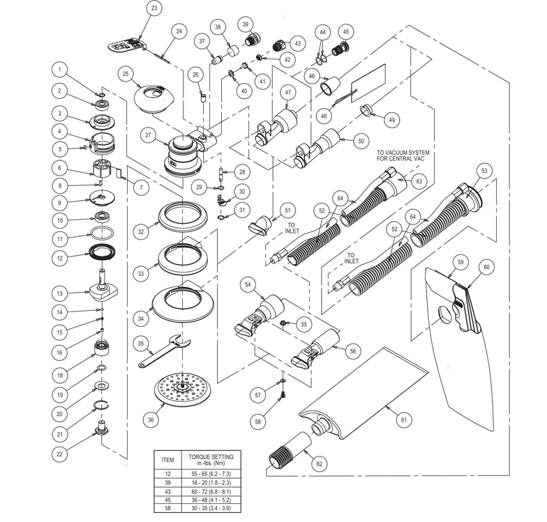 Replacement Parts For 3m Random Orbital Sander 20319 R S