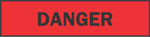 Barricade Tape (B-912; Black on Red; English; DANGER; Polyethylene)