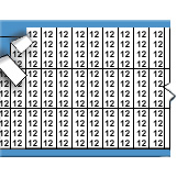 Solid Letters & Numbers Miniature Wire Marker Card (Black on White; 12; Solid Letters & Numbers)