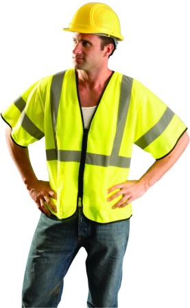 OCCU ECO-GCZ3 YLW XL; ZIP FRONT CLOSURE 2 PKT