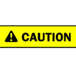 Reinforced Barricade Tape (Black on Yellow; English; CAUTION; 3