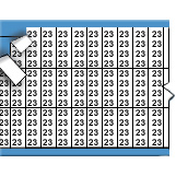 Solid Letters & Numbers Miniature Wire Marker Card (Black on White; 23; Solid Letters & Numbers)