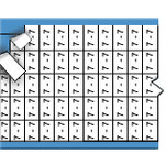 image of Micro Solid Numbers Wire Marker Card (7; Solid Numbers)