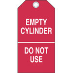 image of Cylinder Status Tags (B-853; Cardstock; EMPTY CYLINDER)