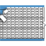 image of Solid Letters & Numbers Miniature Wire Marker Card (Black on White; 24; Solid Letters & Numbers)