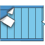 image of NEMA Color Wire Marker Card - Solid Light Blue (B-500; Light Blue; 1.50" (38 mm); Matte Repositionable Vinyl Cloth)