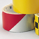 image of Reflective Stripes, Checks & Color Tape (B-957; Red and White; (red & white diagonal stripes))