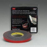 image of 3M(TM) Automotive Acrylic Plus Attachment Tape 06397, Black, 1/2 In X 10 Yds, 60 mil, 12 per case