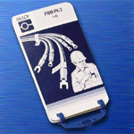 image of Vinyl Cloth Porta-Pack® Wire Markers (B-500; A-Z; Matte Repositionable Vinyl Cloth; 10/Package)