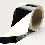 image of Glow-in-the-Dark Stripes & Solid Tape (B-324; Black and Phosphorescent; (black & phosphorescent diagonal stripes))