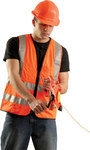 image of OCCU ECO-GCS ORN LG; SURVEYOR VEST ZIP 12 PKT