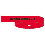 image of Identoline® Underground Warning Tape - Electric (legend appears on one line) (CAUTION: BURIED ELECTRIC LINE BELOW (Legend appears on one line))