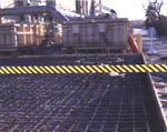 image of Economy Grade Barricade Tape (Black on Yellow; (black & yellow diagonal warning stripes))