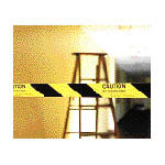 image of Bradystripe™ Temporary Sign Tape (B-933; Black on Yellow; English; CAUTION DO NOT ENTER)
