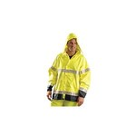 image of OCCU LUX-TJRGT LG YLW; RAIN JCKT W/ GLOSS TAPE