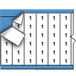 image of Solid Numbers Wire Marker Card (1; 1.50" (38 mm))