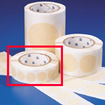 image of Circular Masks (B-540; Beige Creped Masking Tape; 1.125" (28.58 mm) Diameter)