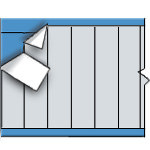 image of NEMA Color Wire Marker Card - Solid Gray (B-500; Gray; 1.50" (38 mm); Matte Repositionable Vinyl Cloth)
