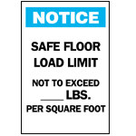 image of Maintenance Sign (B-555; Blue/Black on White; NOTICE; BradyTuff™ Aluminum)