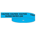image of Identoline® Underground Warning Tape - Water (CAUTION: BURIED WATER LINE BELOW; Water)