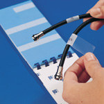 image of Self-Laminating Wire Markers (B-292; A-Z, 0-15, +, - , /; Self-Laminating Vinyl; 10/Package)
