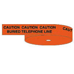 image of Identoline® Underground Warning Tape - Telephone (CAUTION: BURIED TELEPHONE LINE BELOW; Telephone)