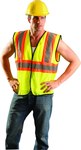 image of OCCU ECO-GC2T YLW LG; 2-TONE VEST H&L 1 PKT