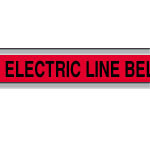image of Detectable Identoline® Warning Tape - Electric (CAUTION: BURIED ELECTRIC LINE BELOW; Electric)