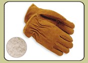image of Red Steer 55190 LG HEAVY PILE LINED SUEDE COWHIDE - LG