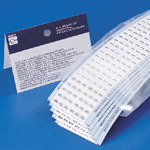 image of Solid Numbers Wire Marker Card Five Pack (B-500; Black on White; 5; 1.50" (38 mm); Matte Repositionable Vinyl Cloth)