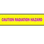 image of Barricade Tape (B-912; Magenta on Yellow; English; CAUTION RADIATION HAZARD)