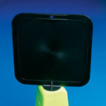 image of Bradycone™ Lock-in Sign Frame (8 1/4" H x 8 1/4" W face; Black)