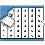 image of Consecutive Numbers Cable Marker Card (B-708; Black on White; 1-9; 3.50" (89 mm); Glossy Permanent Vinyl)