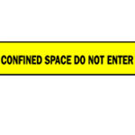 image of Barricade Tape (B-912; Black on Yellow; English; CONFINED SPACE DO NOT ENTER)