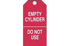 Cylinder Status Tags (B-853; Cardstock; EMPTY CYLINDER) main image