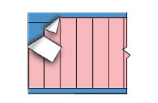 NEMA Color Wire Marker Card - Solid Pink (B-500; Pink; 1.50" (38 mm); Matte Repositionable Vinyl Cloth) main image