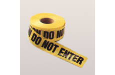 Reinforced Barricade Tape (Black on Yellow; English; CAUTION DO NOT ENTER; 3" W x 500' L) main image