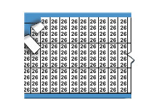 Solid Letters & Numbers Miniature Wire Marker Card (Black on White; 26; Solid Letters & Numbers) main image