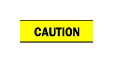 Barricade Tape (B-912; Black on Yellow; English; CAUTION; Polyethylene) main image
