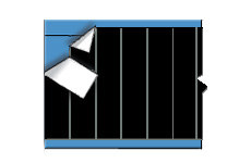 NEMA Color Wire Marker Card - Solid Black (B-500; Black; 1.50" (38 mm); Matte Repositionable Vinyl Cloth) main image