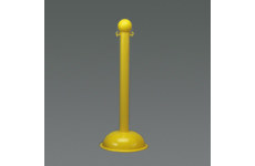 Bradylink® Solid Color Warning Posts - Large (Yellow; Polyethylene Base and Top, Polystyrene Post) main image