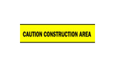 Barricade Tape (B-912; Black on Yellow; English; CAUTION CONSTRUCTION AREA) main image