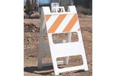 Plastic Barricade - Narrow (36" H x 13" W; Narrow) main image