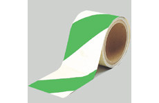 Warning Stripe & Check Tape (B-950; Green and White; (green & white diagonal stripes)) main image