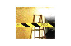 Bradystripe™ Temporary Sign Tape (B-933; Black on Yellow; English; CAUTION DO NOT ENTER) main image
