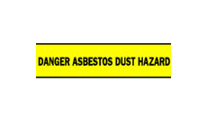 Barricade Tape (B-912; Black on Yellow; English; DANGER ASBESTOS DUST HAZARD) main image