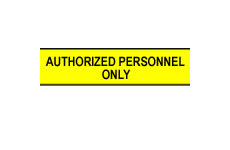 Barricade Tape (B-912; Black on Yellow; English; AUTHORIZED PERSONNEL ONLY) main image