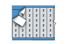 Solid Numbers Wire Marker Card (B-184; Black on Silver; 2; 1.50" (38 mm); Abrasion Resistant Silver Aluminum Foil) main image